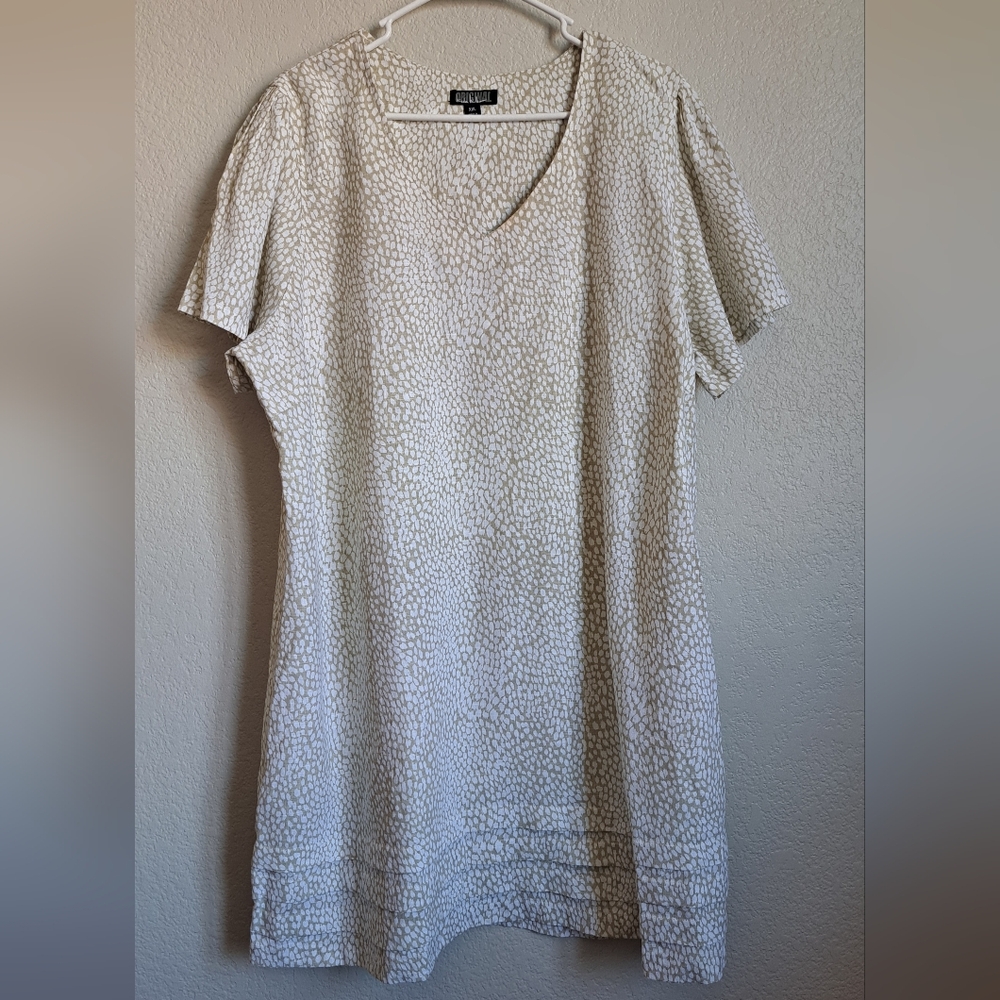 Nicole Miller Linen Blend Pullover Dress Size XXL